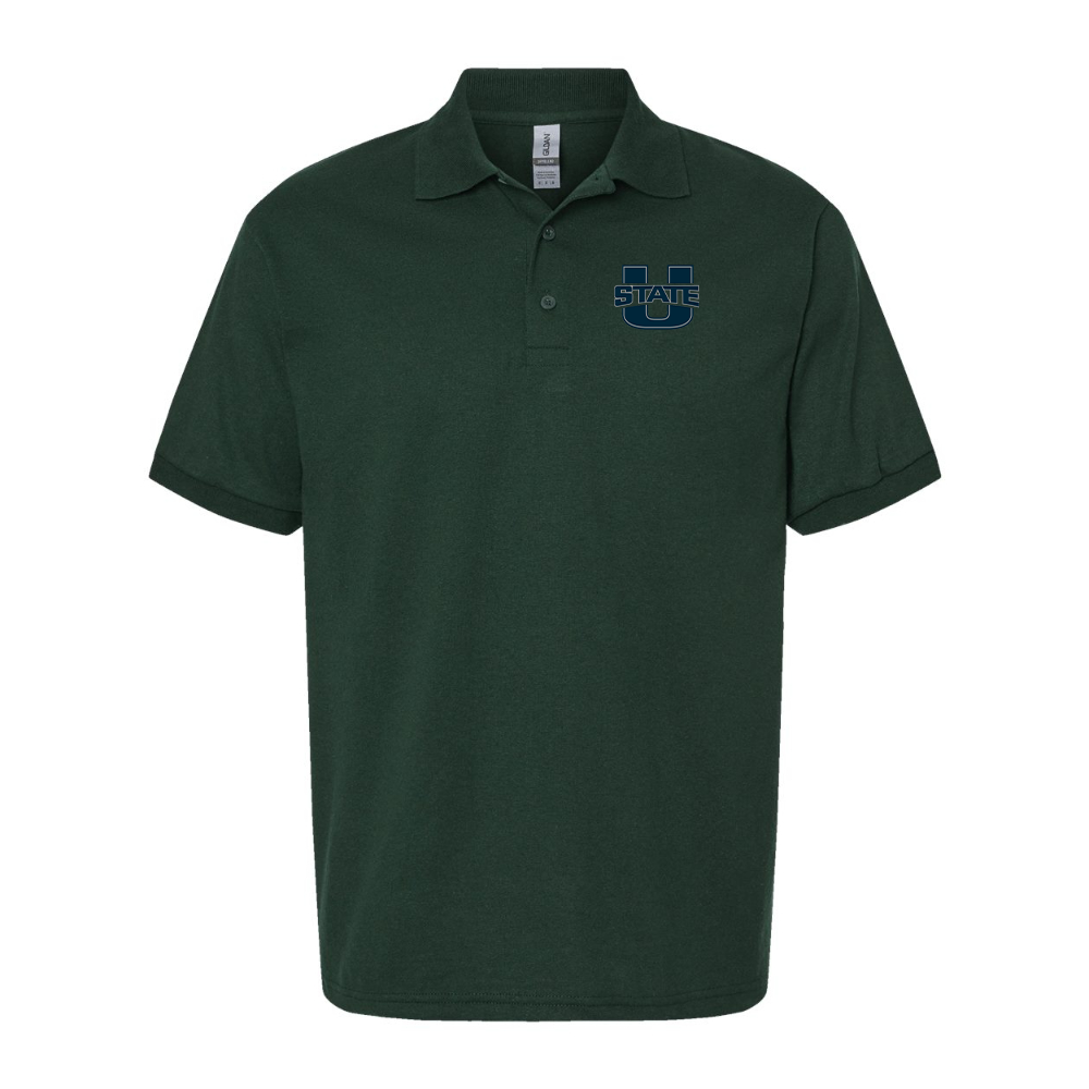 Men's Utah State Aggies Gildan Dry Blend Jersey Polo